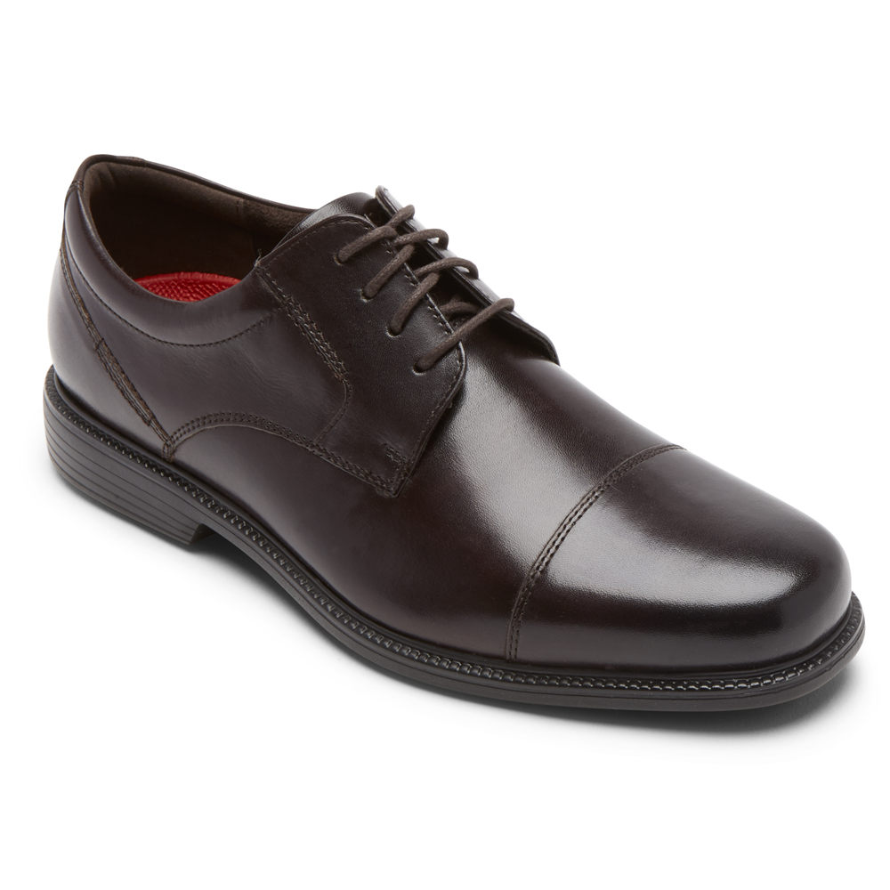 Rockport Oxfords Herr Mörkbruna - Charles Road Cap Toe - FGNCQ0816